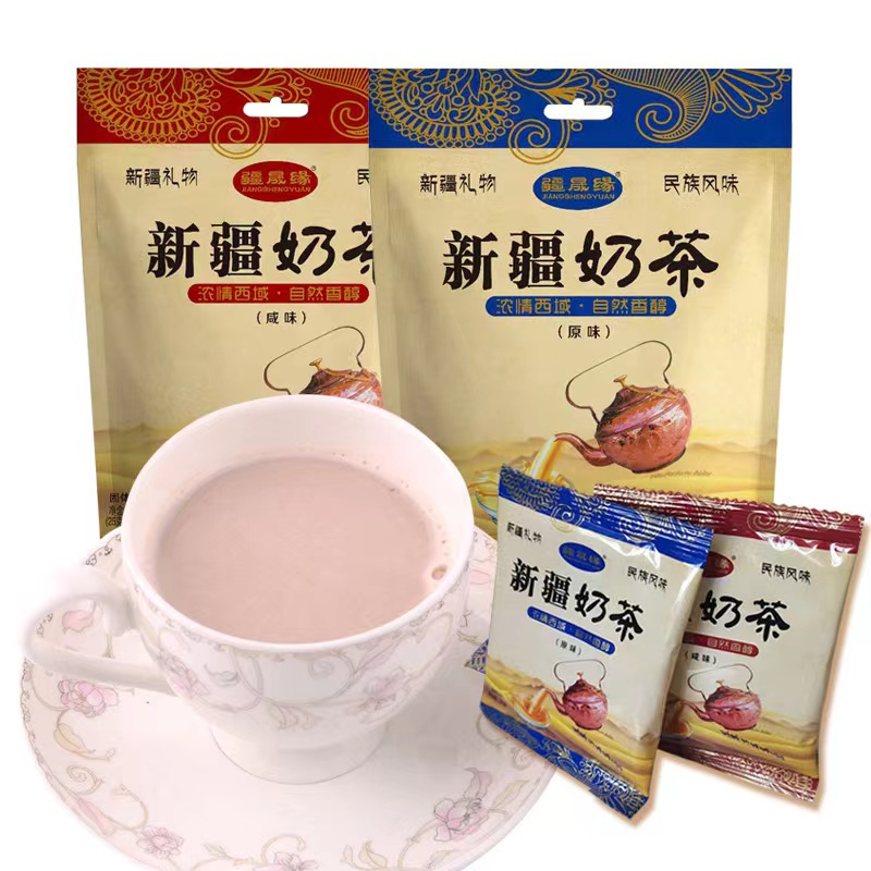 新疆奶茶 民族风味原味/咸味速溶 独立16小包装 代餐奶茶 400克每袋 原味