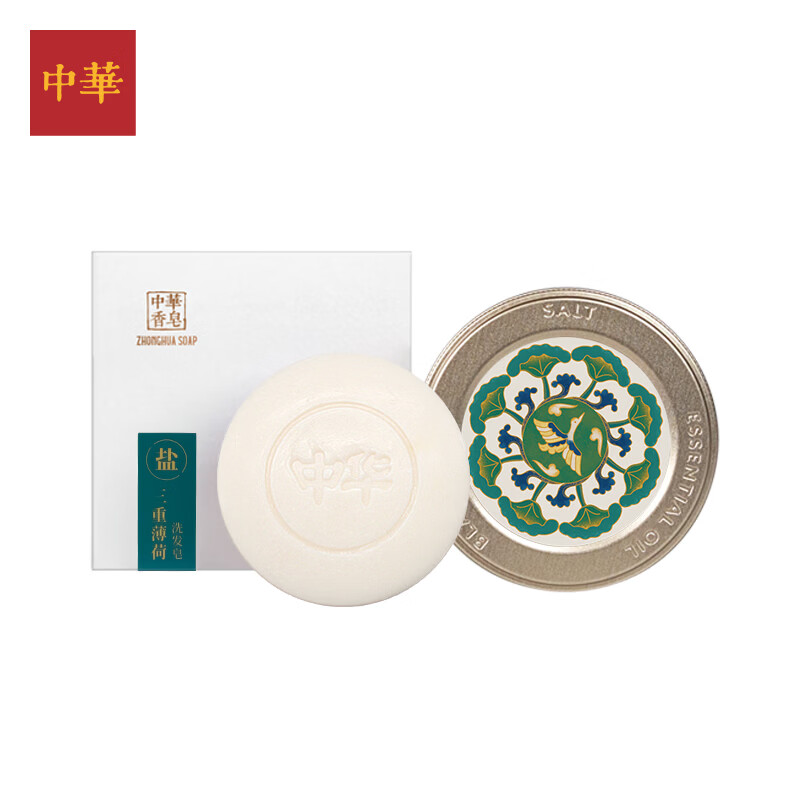 中华 大油头洗头皂—沁爽三重薄荷皂150g