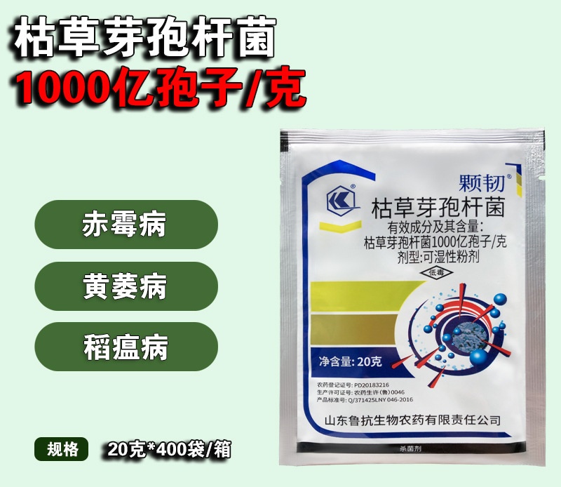 枯草芽孢杆菌 1000亿孢子/克  草莓白粉病灰霉病水稻稻瘟病杀菌剂